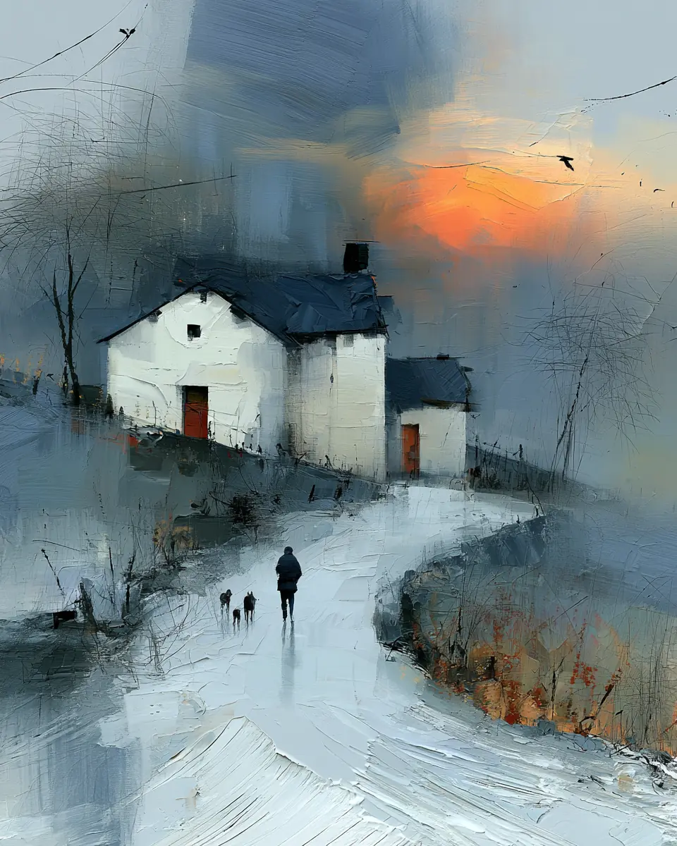 A Road Home — digital artwork by Janet Soon Art Studio