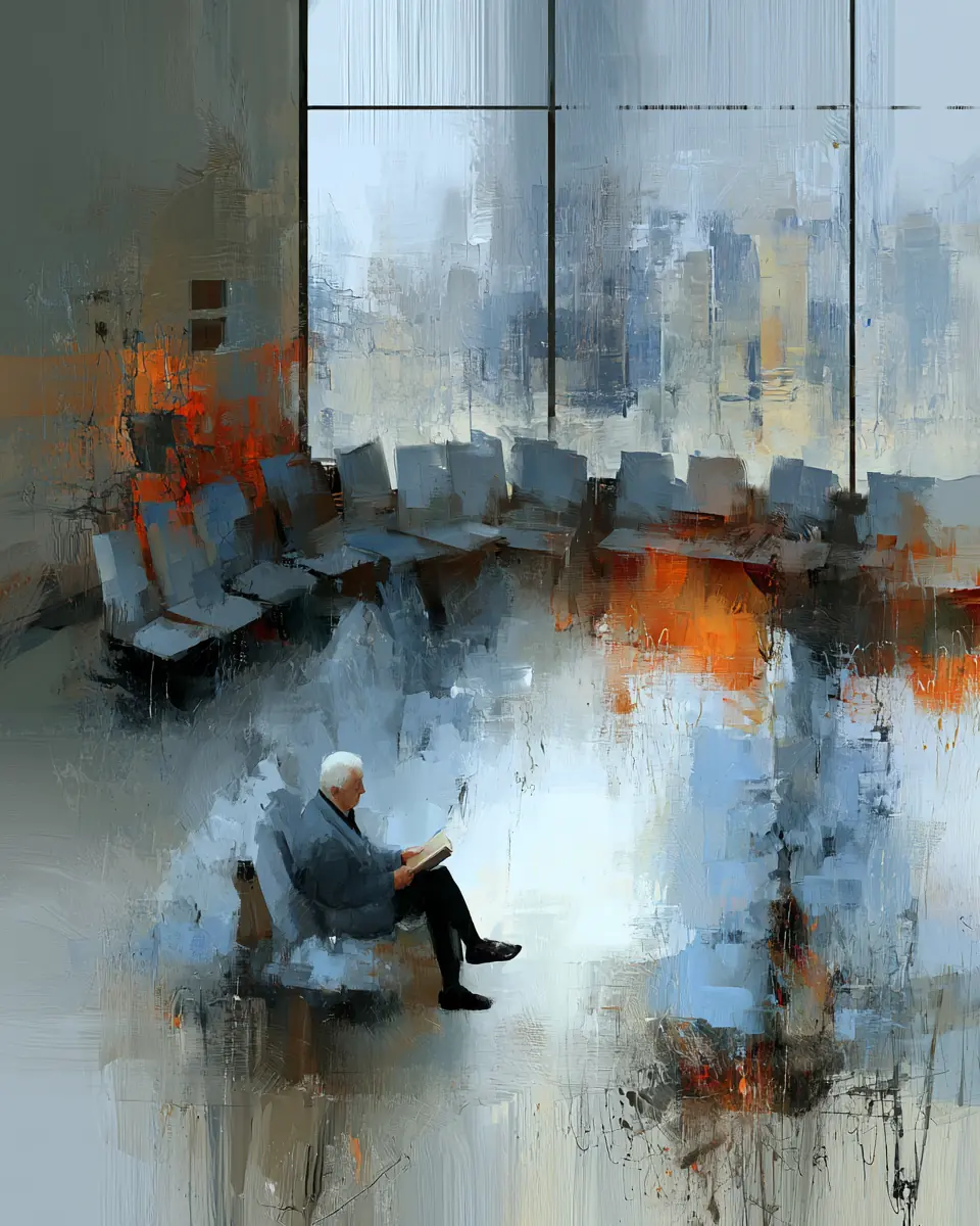 A World Of His Own — digital artwork by Janet Soon Art Studio