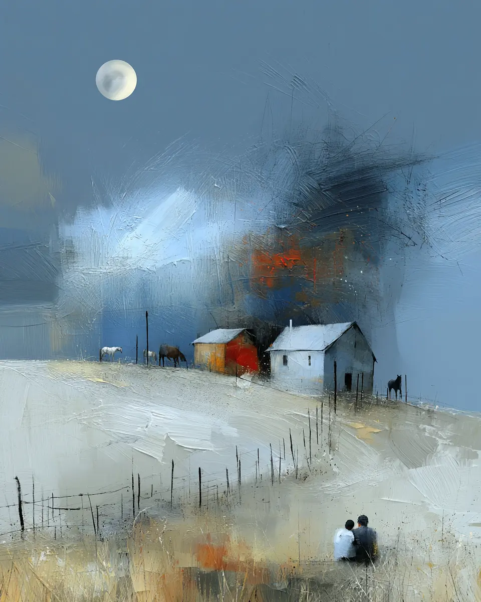 Before Dark — digital artwork by Janet Soon Art Studio
