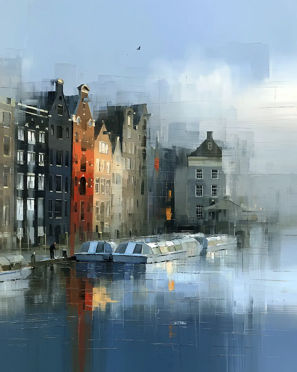 Early Hours — digital artwork by Janet Soon Art Studio
