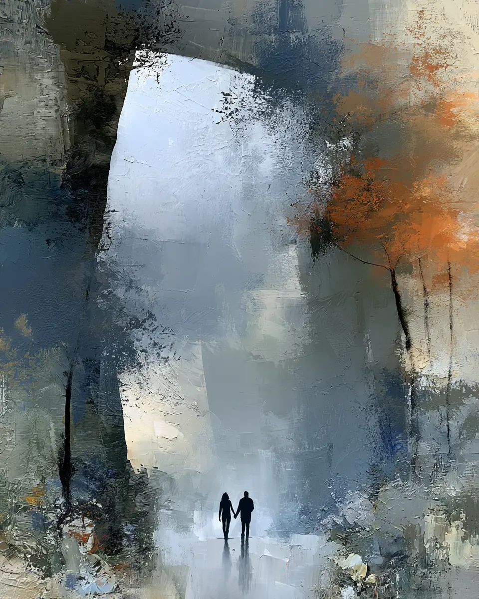 Hand In Hand — digital artwork by Janet Soon Art Studio