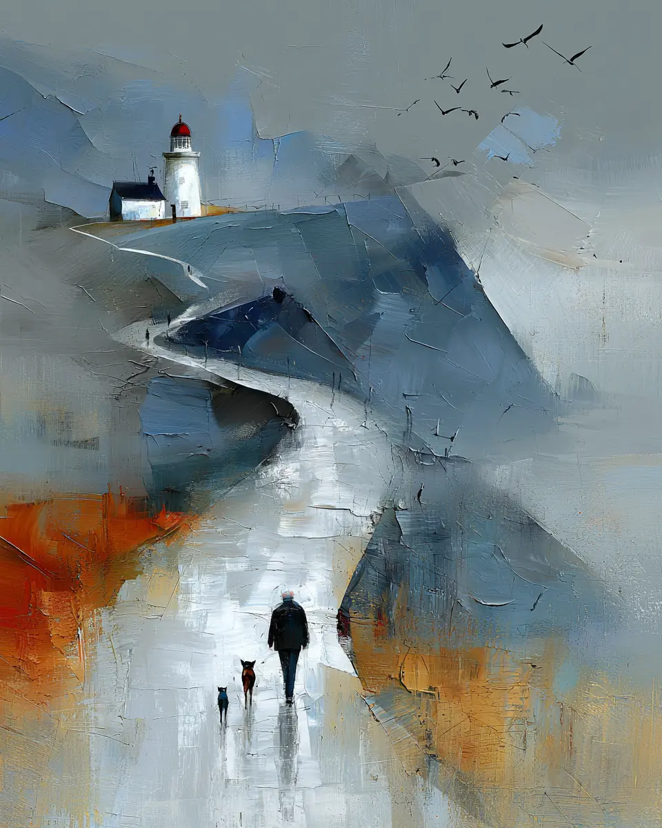 Keep Walking — digital artwork by Janet Soon Art Studio