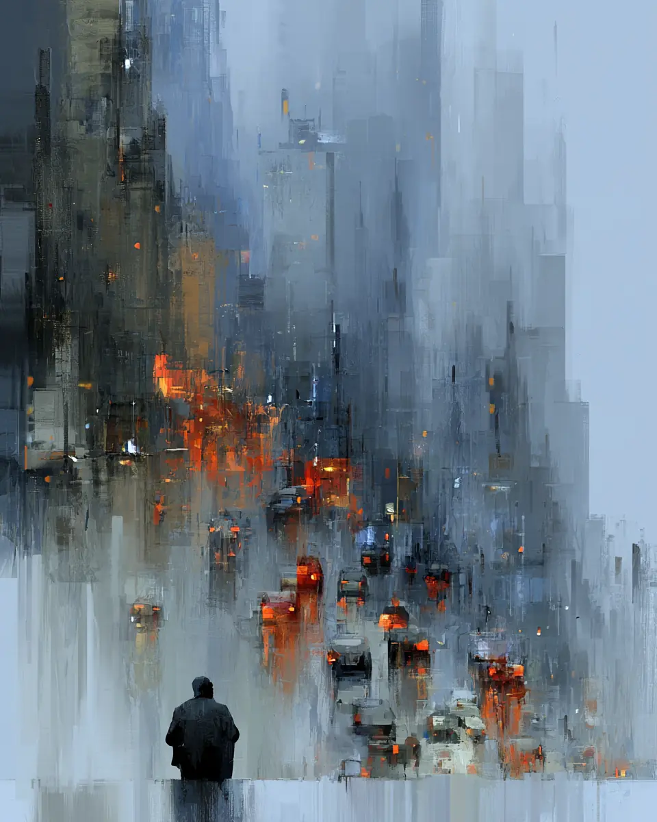 Lost City — digital artwork by Janet Soon Art Studio