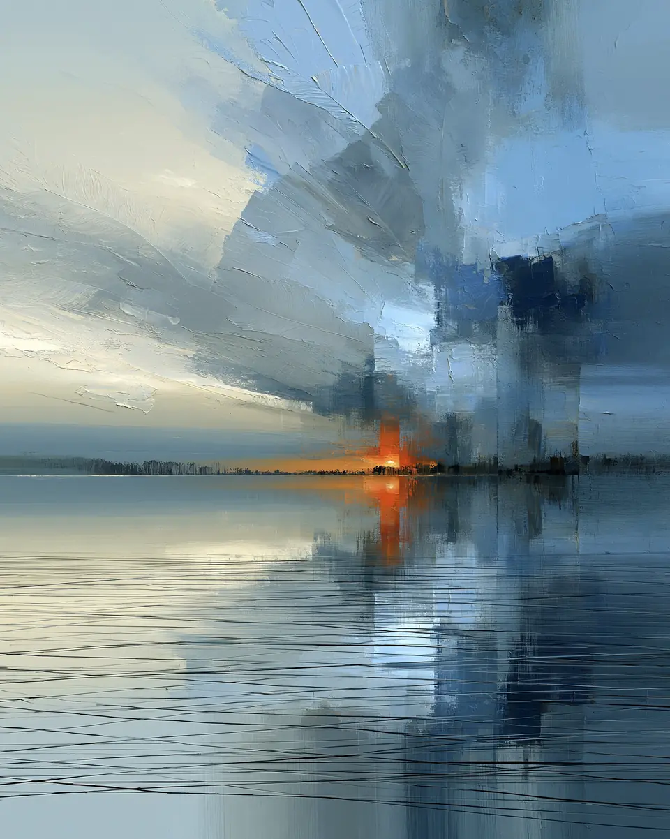 One Last Glow — digital artwork by Janet Soon Art Studio
