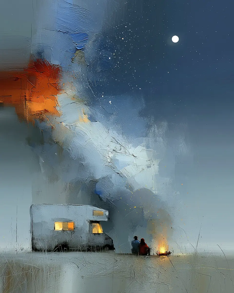 One More Night — digital artwork by Janet Soon Art Studio
