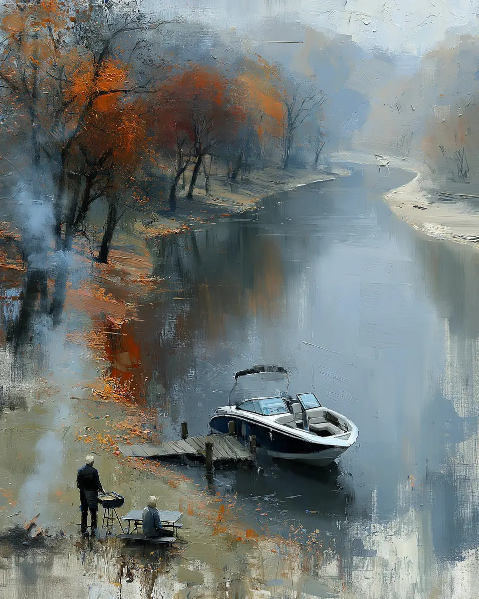 Quiet Reflections — digital artwork by Janet Soon Art Studio