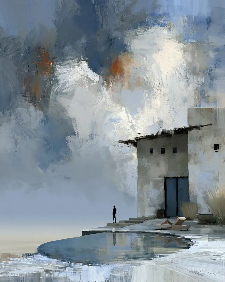 Stillness — digital artwork by Janet Soon Art Studio