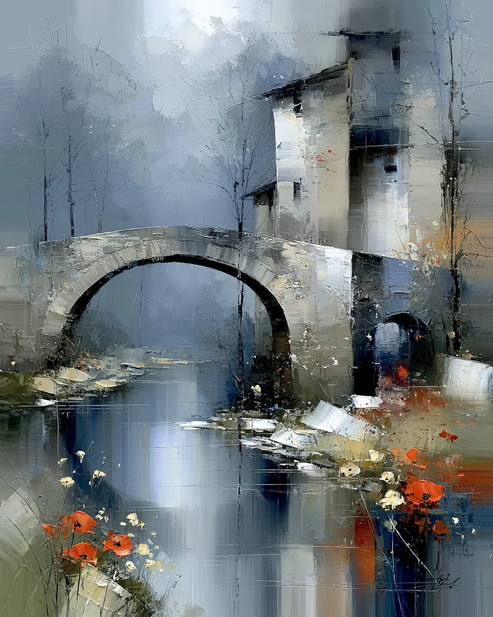 Stonebridge — digital artwork by Janet Soon Art Studio