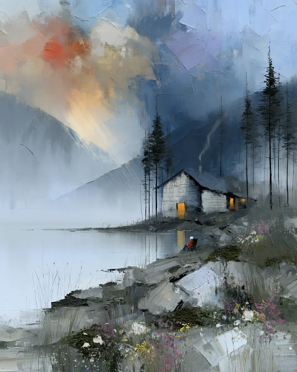 The Day Began — digital artwork by Janet Soon Art Studio