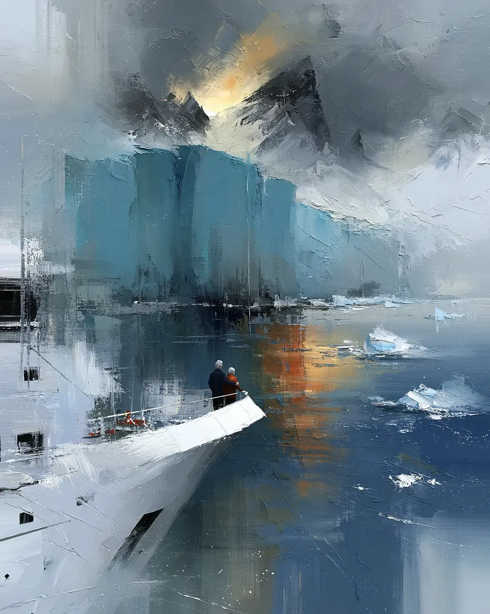 The Ice Edge — digital artwork by Janet Soon Art Studio
