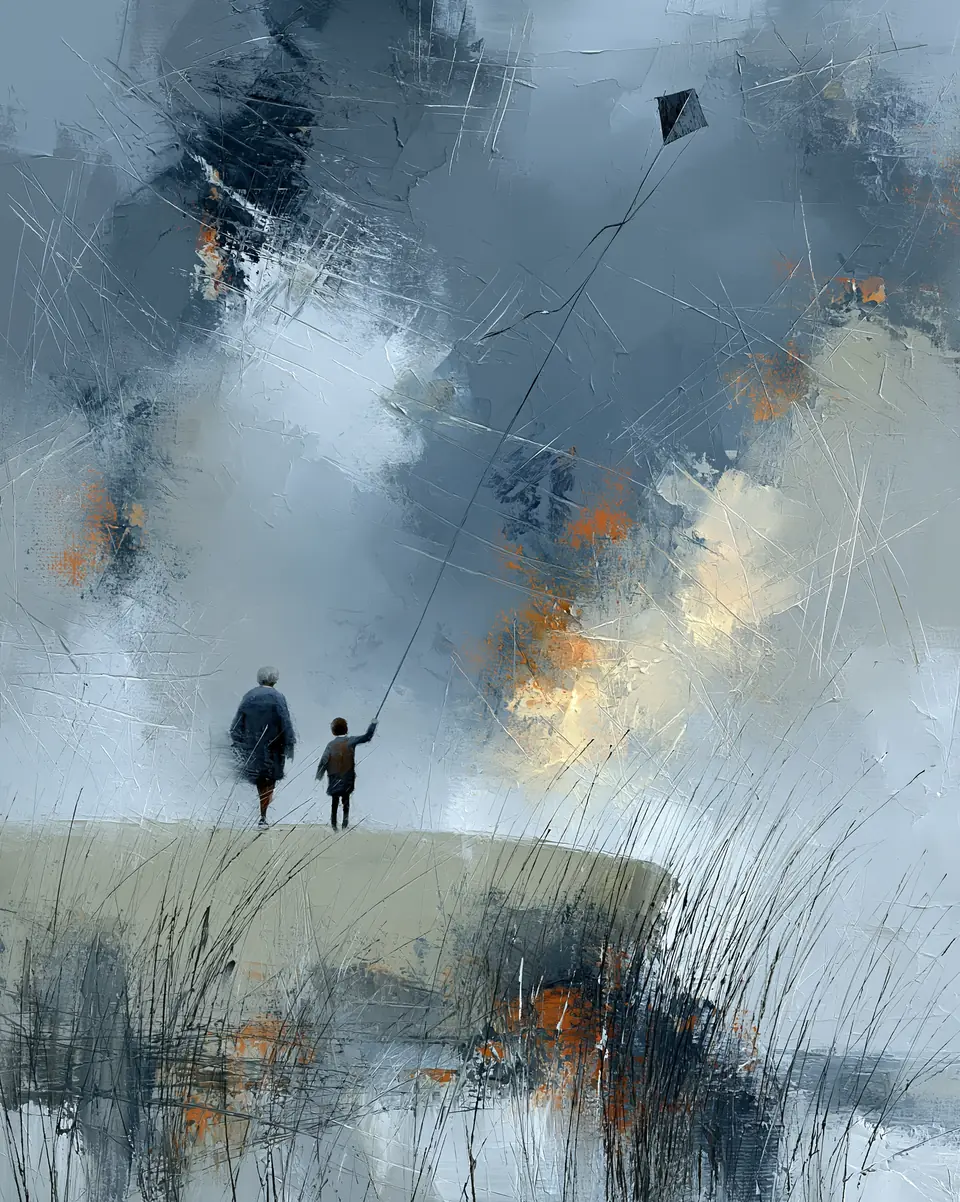 The Kite — digital artwork by Janet Soon Art Studio