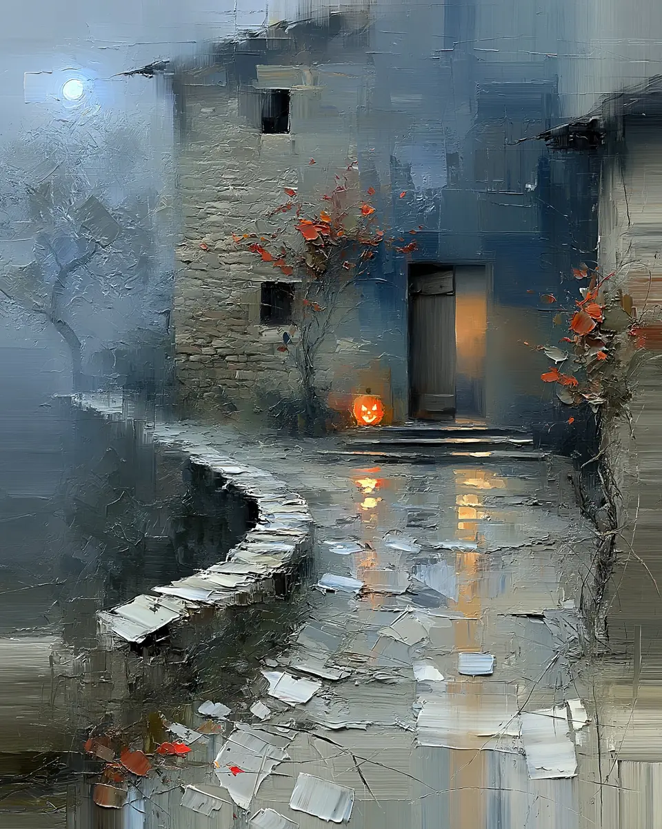 The Last Visitor — digital artwork by Janet Soon Art Studio