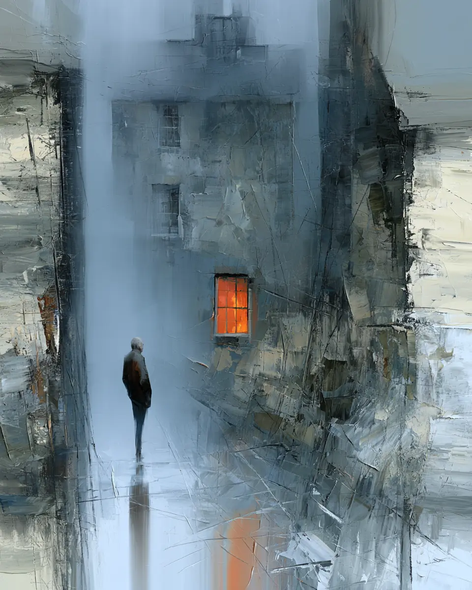 The Light Was Still On — digital artwork by Janet Soon Art Studio