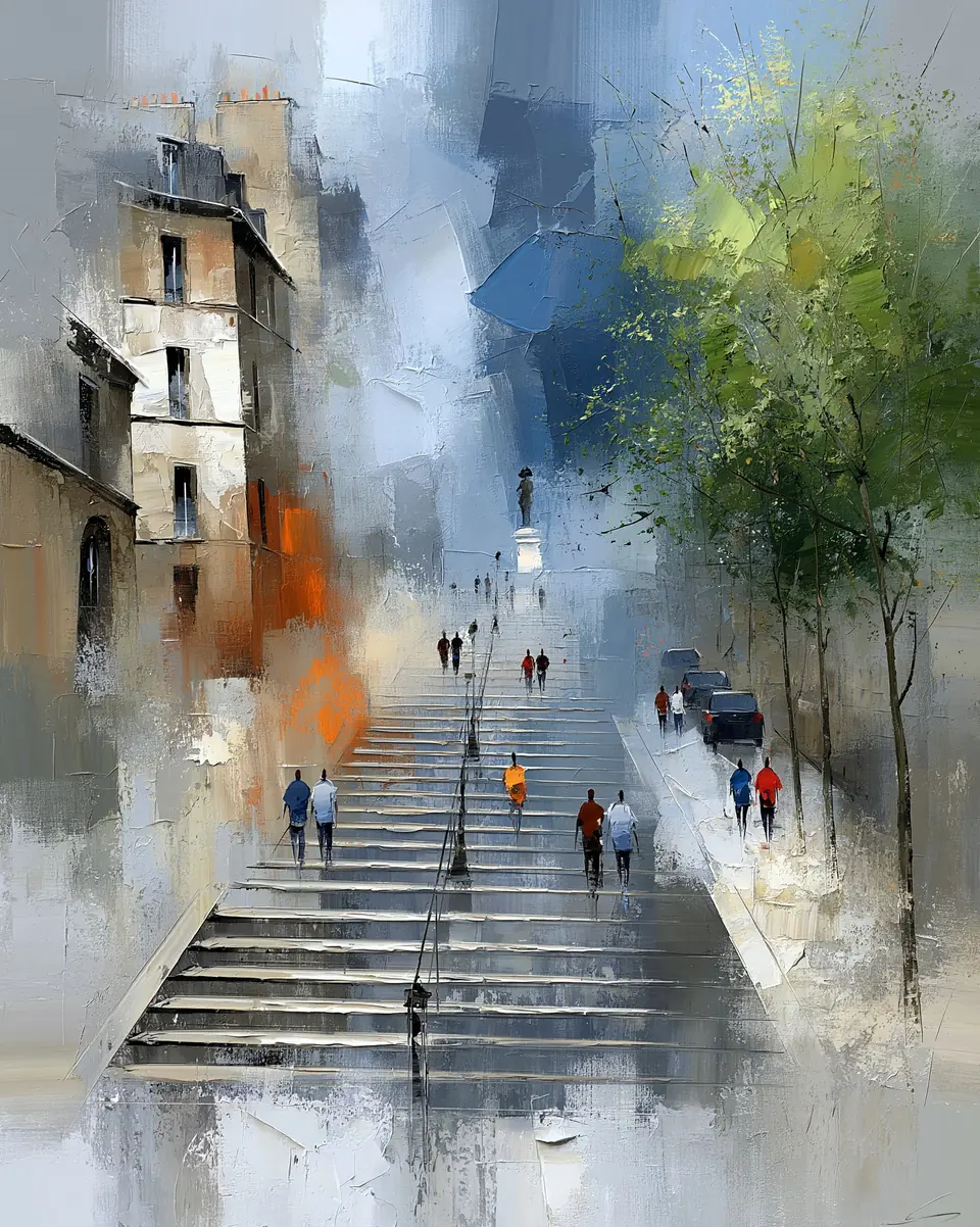 The Next Step — digital artwork by Janet Soon Art Studio