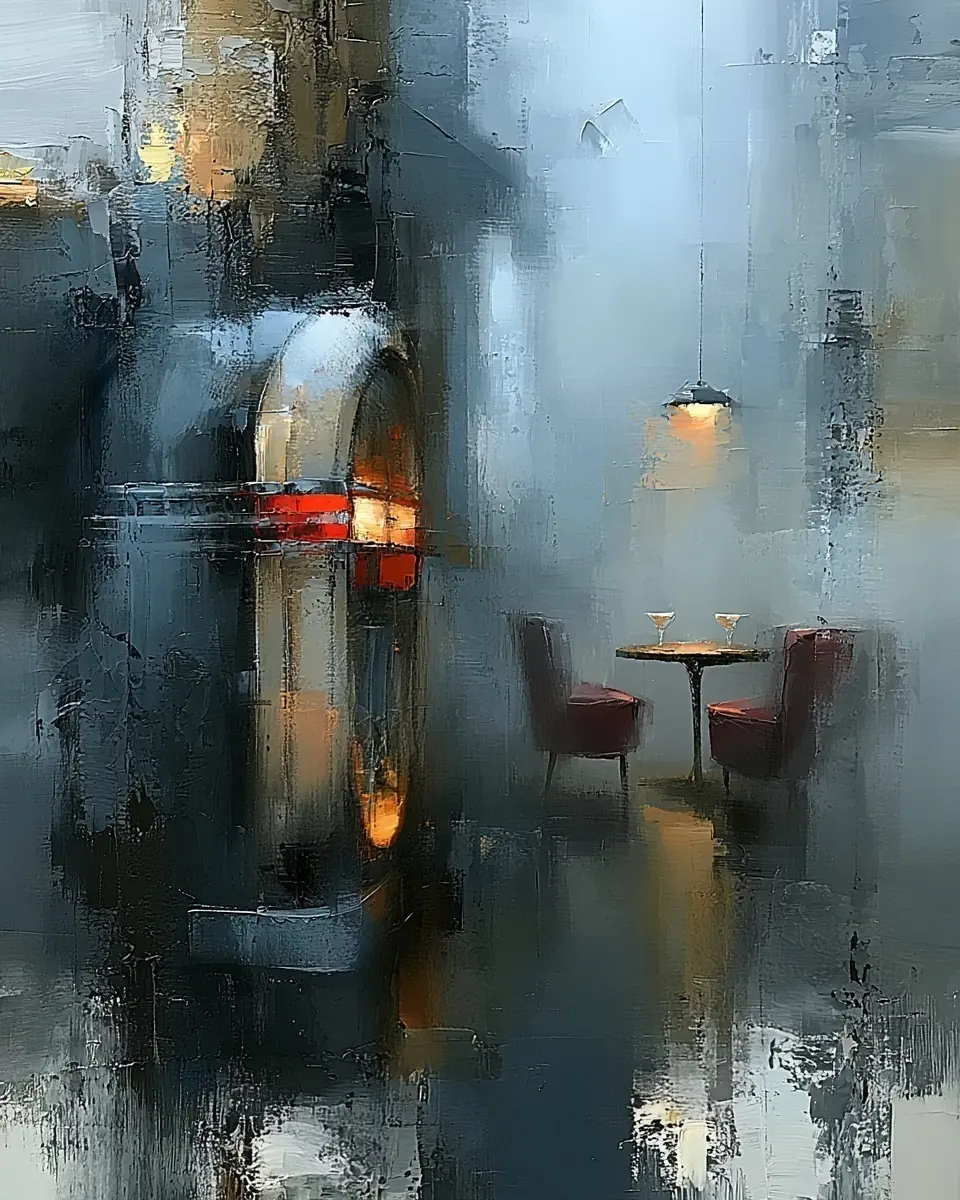 The Night We Met — digital artwork by Janet Soon Art Studio