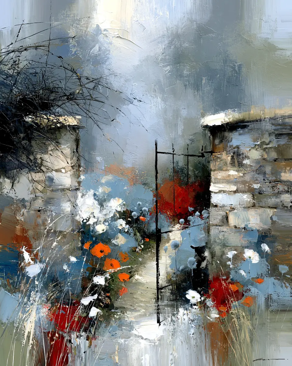 The Old Gate — digital artwork by Janet Soon Art Studio