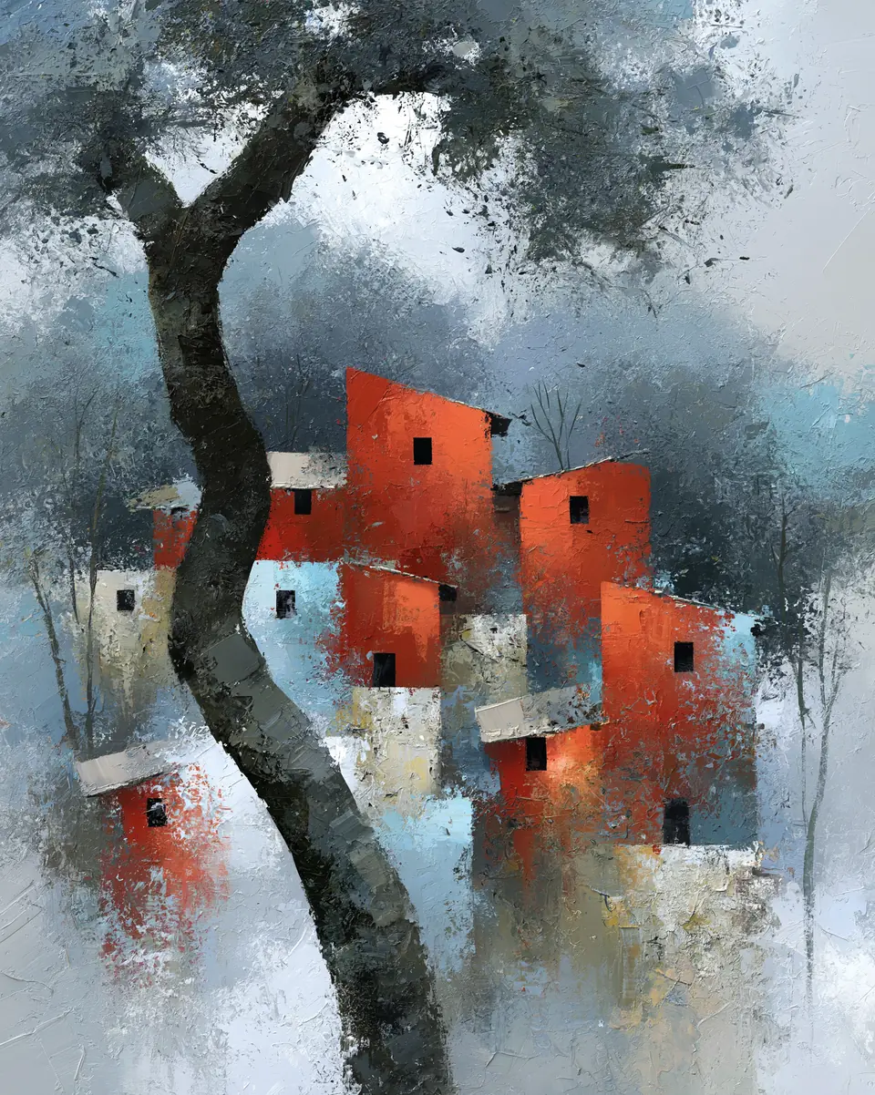 The Old Tree — digital artwork by Janet Soon Art Studio