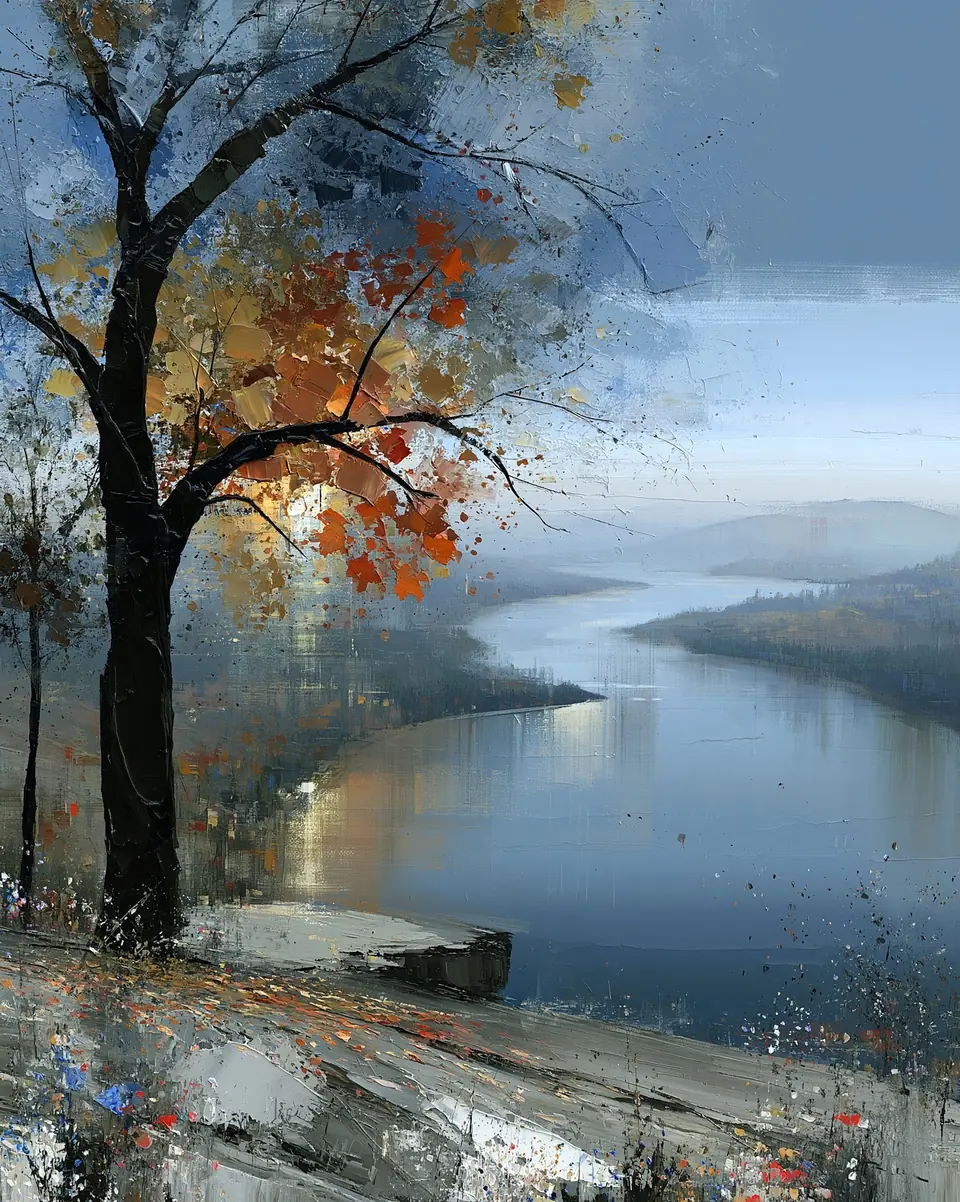 The Quiet River — digital artwork by Janet Soon Art Studio