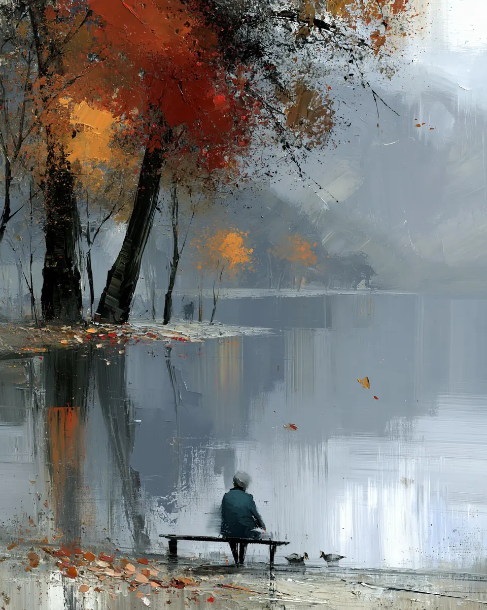 The Quiet Shore — digital artwork by Janet Soon Art Studio