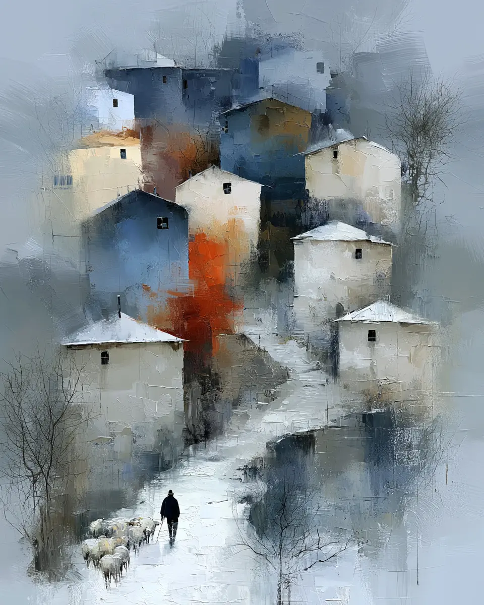 The Road He Knows — digital artwork by Janet Soon Art Studio