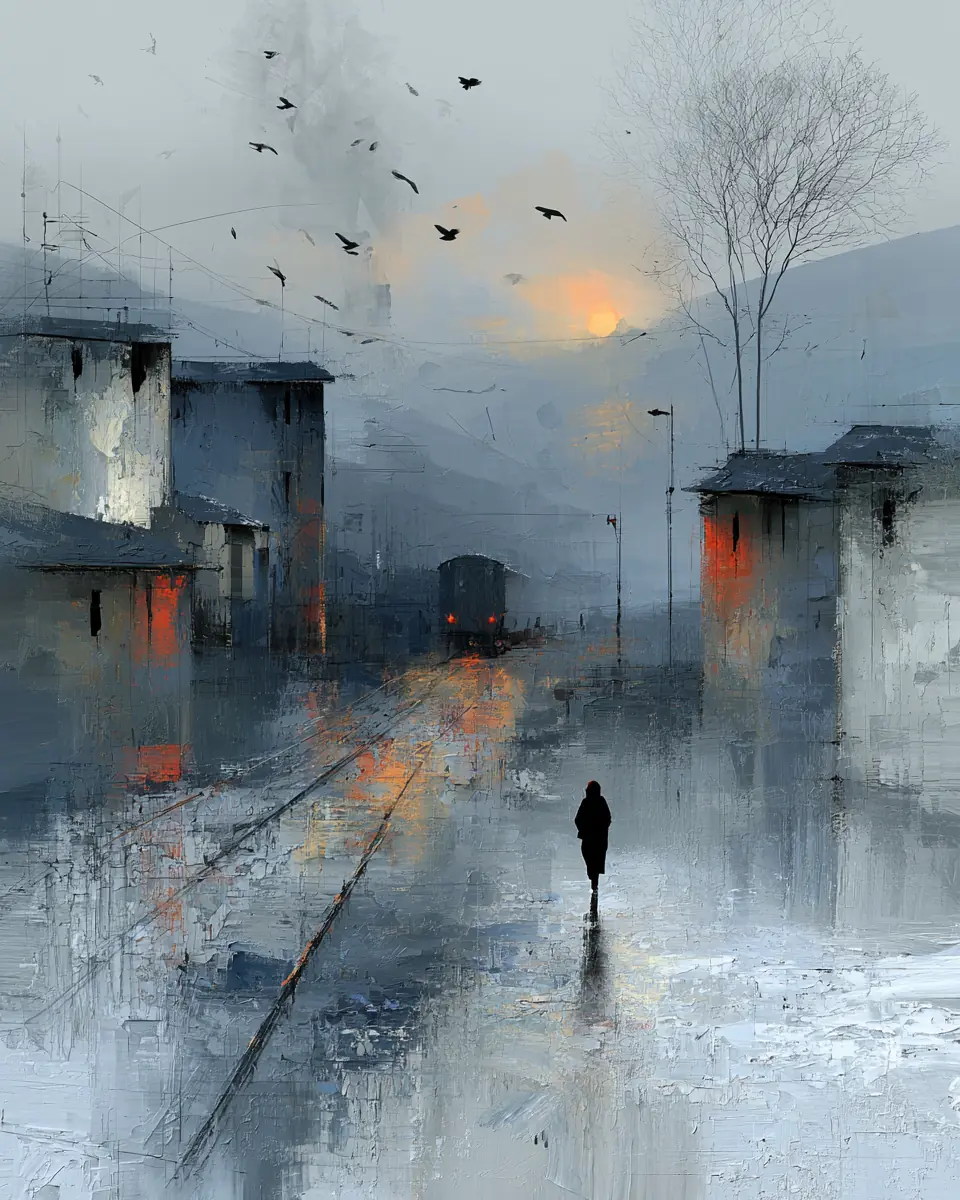 The Tracks Of Life — digital artwork by Janet Soon Art Studio