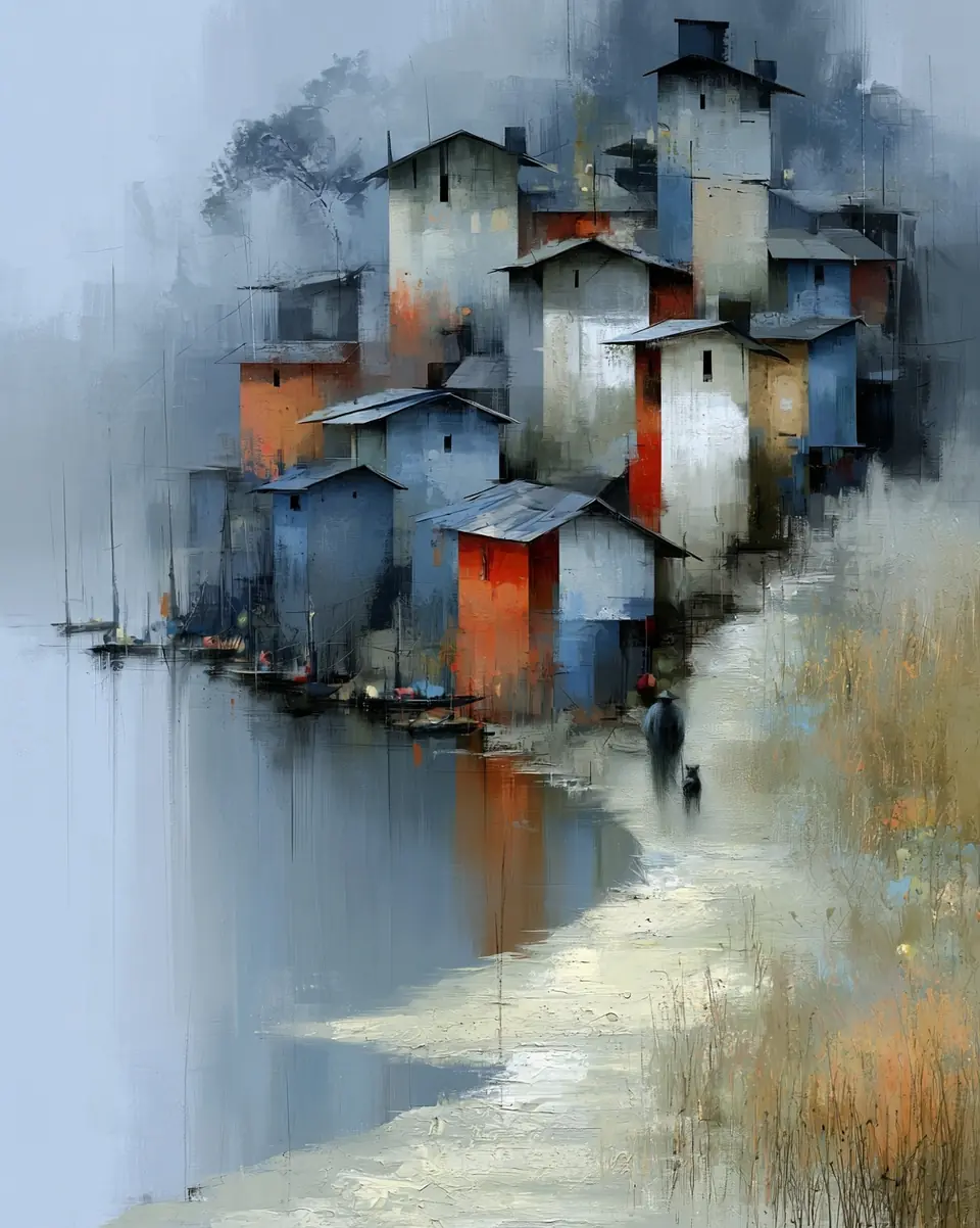 Waterside — digital artwork by Janet Soon Art Studio