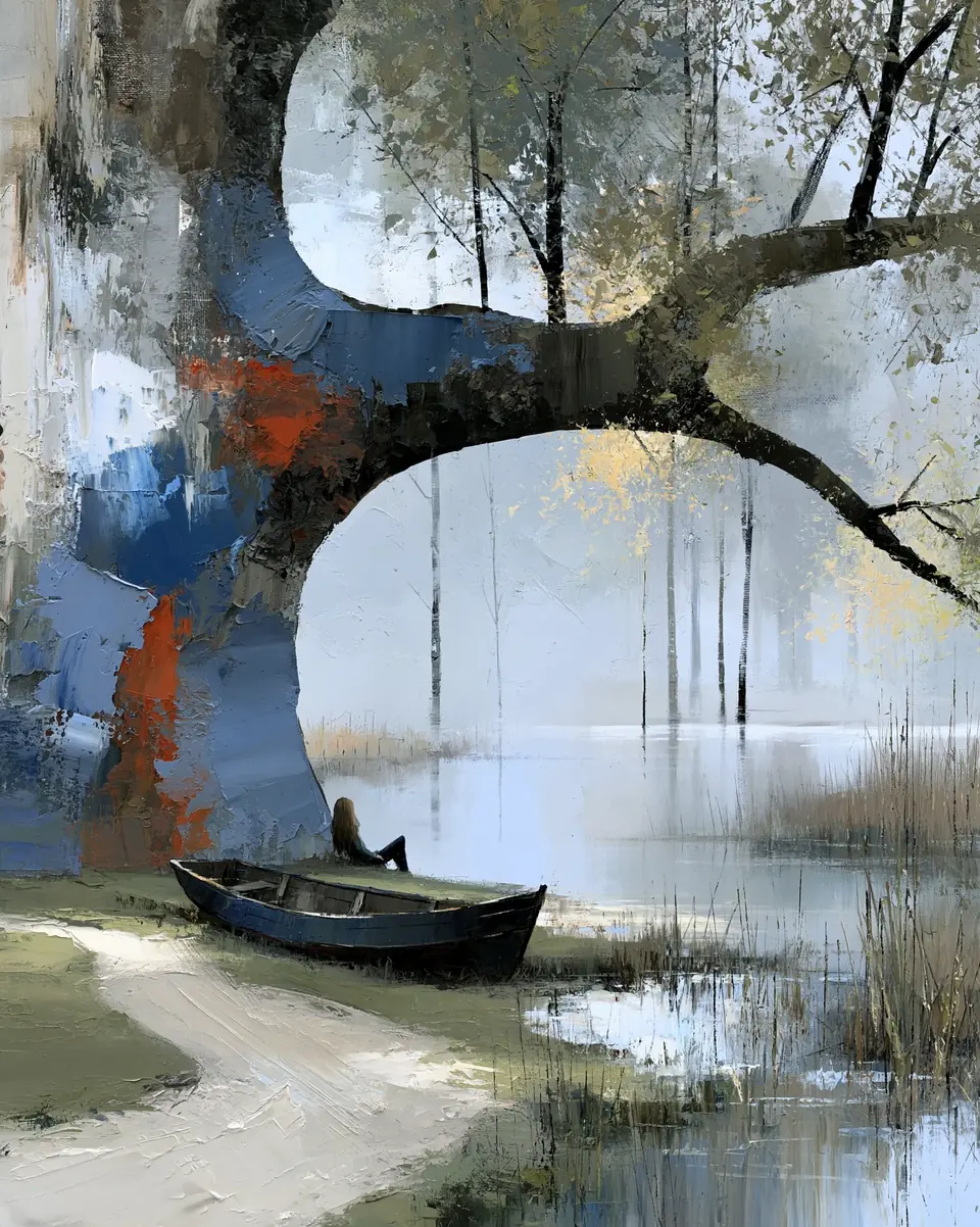 Where Time Slows — digital artwork by Janet Soon Art Studio